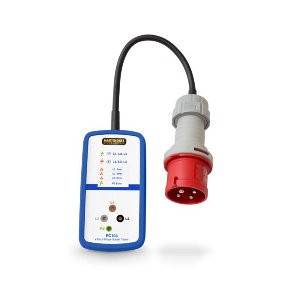 PC104 3 Phase Industrial Socket Tester 63A